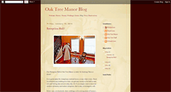Desktop Screenshot of oaktreemanor.blogspot.com