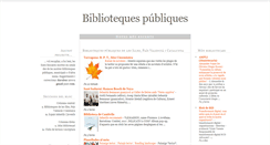 Desktop Screenshot of bibliotequespubliques.blogspot.com