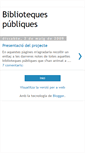 Mobile Screenshot of bibliotequespubliques.blogspot.com