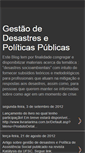 Mobile Screenshot of gestaodedesastres.blogspot.com