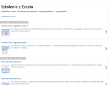 Tablet Screenshot of excel-szkolenia.blogspot.com