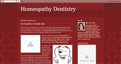 Desktop Screenshot of homeopathydentistry.blogspot.com