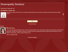 Tablet Screenshot of homeopathydentistry.blogspot.com