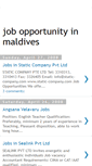 Mobile Screenshot of job-opportunity-in-maldives.blogspot.com