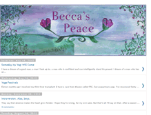 Tablet Screenshot of beccaspeace32.blogspot.com