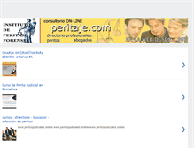 Tablet Screenshot of listas-peritos-judiciales.blogspot.com