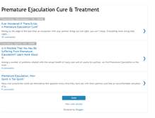 Tablet Screenshot of premature-ejaculation-cure--treatment.blogspot.com