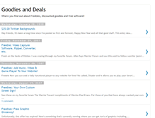 Tablet Screenshot of goodiesndeals.blogspot.com