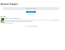 Tablet Screenshot of derechotrabajoi.blogspot.com