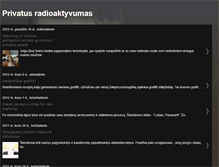 Tablet Screenshot of privatusradioaktyvumas.blogspot.com