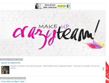 Tablet Screenshot of crazymakeup-team.blogspot.com