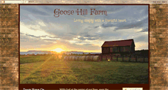 Desktop Screenshot of goosehillfarm.blogspot.com