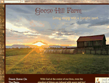 Tablet Screenshot of goosehillfarm.blogspot.com