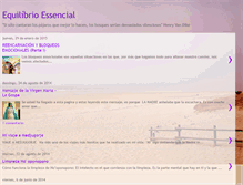 Tablet Screenshot of equilibrioessencial.blogspot.com