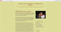 Desktop Screenshot of johnandrachelwedding.blogspot.com