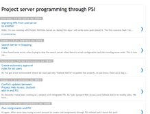 Tablet Screenshot of project-server-optimization.blogspot.com