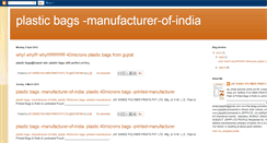 Desktop Screenshot of plastcbags-manufacturer-of-india.blogspot.com