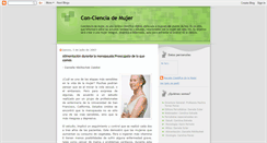 Desktop Screenshot of con-cienciademujer.blogspot.com