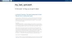 Desktop Screenshot of mylastsyncaset.blogspot.com
