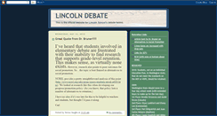 Desktop Screenshot of lincolndebate.blogspot.com