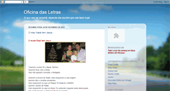 Desktop Screenshot of oficinadasletras.blogspot.com