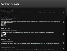 Tablet Screenshot of carsbykris.blogspot.com