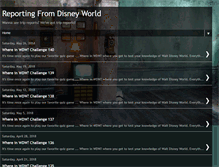 Tablet Screenshot of disneyworldreports.blogspot.com
