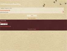Tablet Screenshot of faithhomeschooling.blogspot.com
