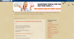 Desktop Screenshot of investmentportal2u.blogspot.com