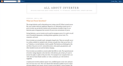 Desktop Screenshot of inverter-world.blogspot.com