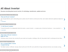 Tablet Screenshot of inverter-world.blogspot.com