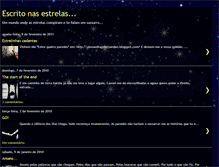 Tablet Screenshot of escritonasestrelas07.blogspot.com