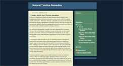 Desktop Screenshot of best-homeopathic-tinnitus-remedies.blogspot.com