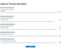 Tablet Screenshot of best-homeopathic-tinnitus-remedies.blogspot.com