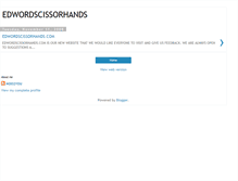 Tablet Screenshot of edwordscissorhands.blogspot.com