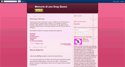 Desktop Screenshot of memoriediunadragqueen.blogspot.com
