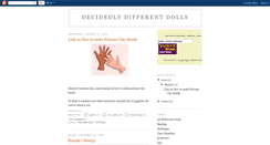 Desktop Screenshot of decidedlydifferentdolls.blogspot.com