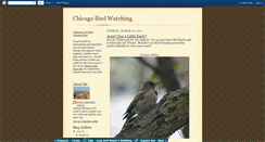 Desktop Screenshot of chicagobirdwatcher.blogspot.com