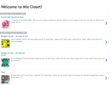 Tablet Screenshot of mixcloset.blogspot.com