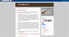 Desktop Screenshot of inhismightygripyouth.blogspot.com