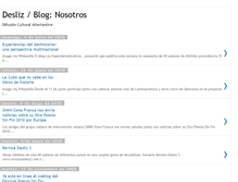 Tablet Screenshot of desliznosotros.blogspot.com