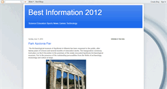 Desktop Screenshot of best-information2012.blogspot.com