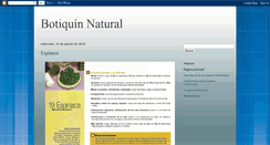 Desktop Screenshot of botiquinnatural.blogspot.com