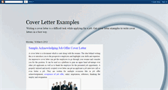 Desktop Screenshot of free-coverletter-examples.blogspot.com