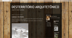 Desktop Screenshot of desterritorioarquitetonico.blogspot.com