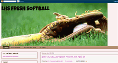 Desktop Screenshot of lhsfreshsoftball.blogspot.com