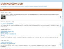 Tablet Screenshot of gopanstoday.blogspot.com