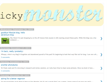 Tablet Screenshot of ickymonster.blogspot.com