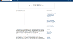 Desktop Screenshot of 613sadnesses.blogspot.com