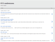 Tablet Screenshot of 613sadnesses.blogspot.com